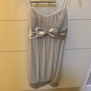Gray/silver cocktail dress